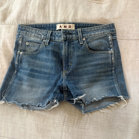 AMO Blue Jean Baby Denim Shorts - Picture 1 of 3